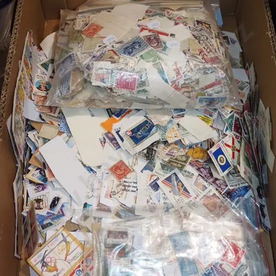 box of stamps