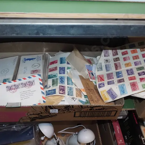 box of stamps