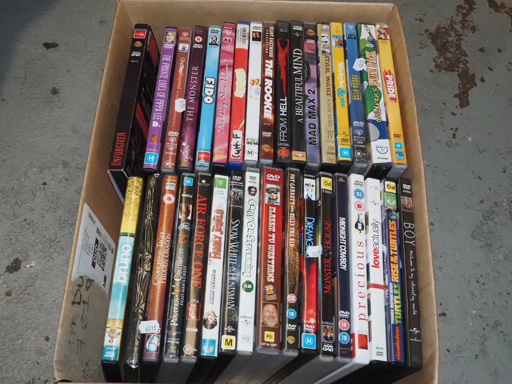 box of DVDs Image 1++