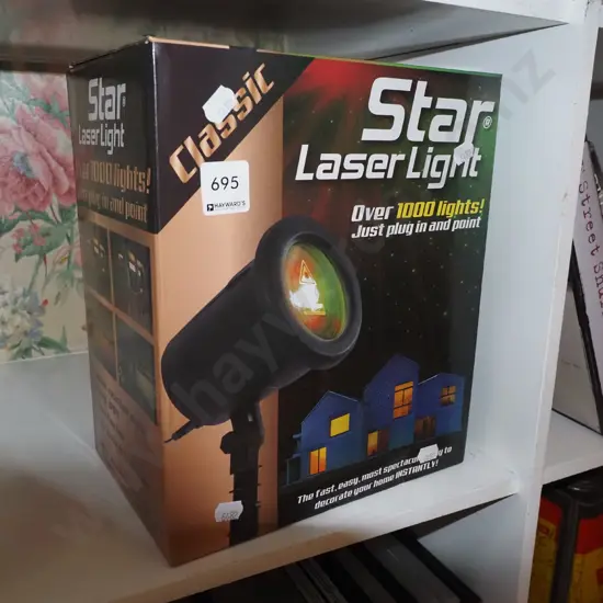 boxed as new old star laser light