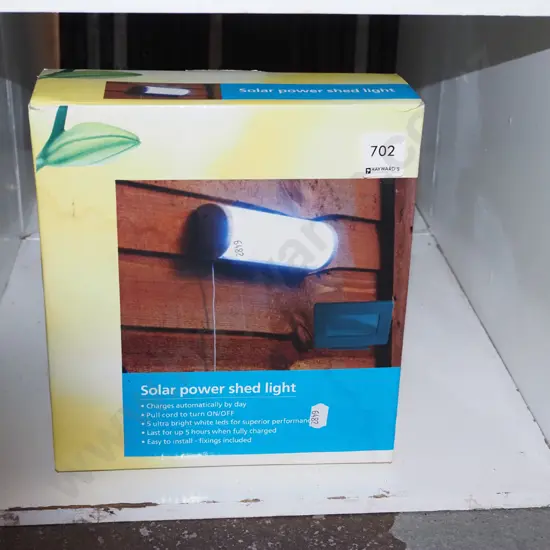 boxed as new old solar powered head light