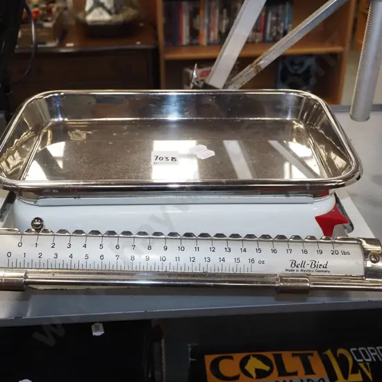 retro Bell-Bird kitchen scales