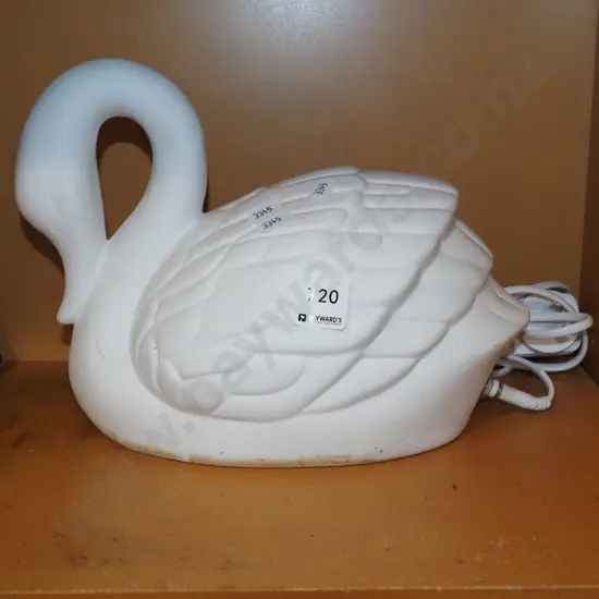 swan themed table lamp