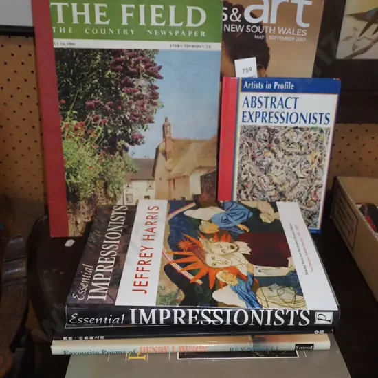 various artbooks and catalogues