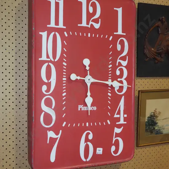 metal Plimco wall clock H720