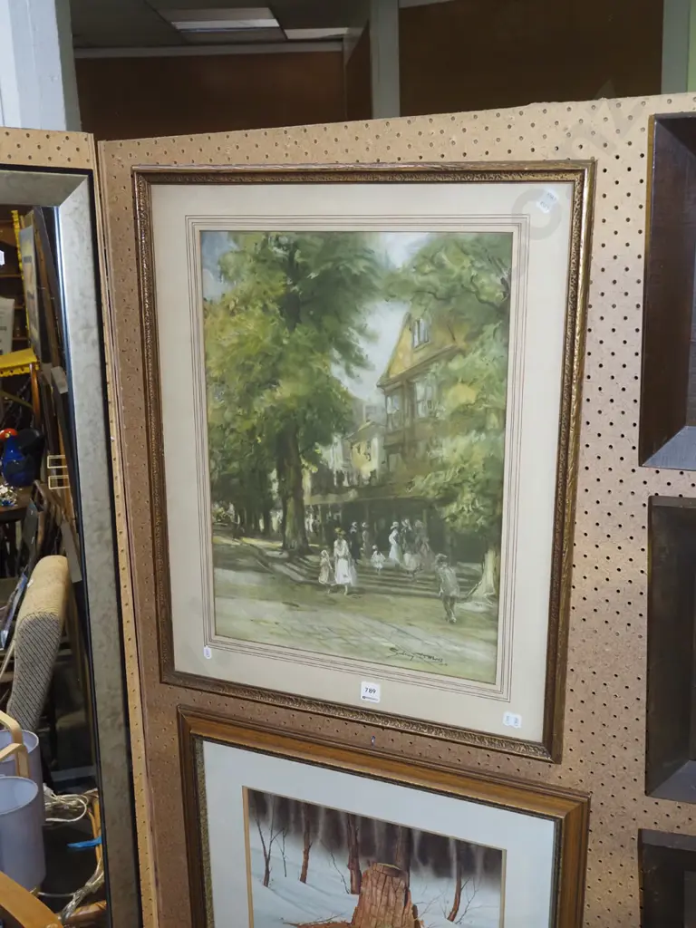 framed print - street scene Image 1++