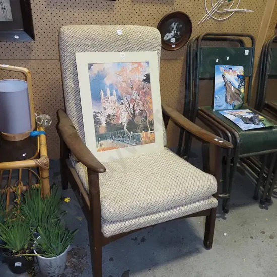 mid century reclining armchair - needs a clean