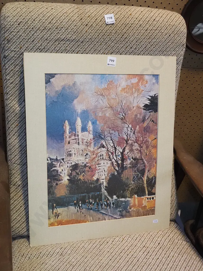 unframed Peter McIntyre print - Otago Boys Image 1++