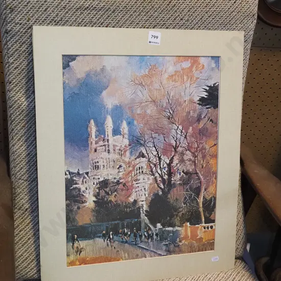 unframed Peter McIntyre print - Otago Boys