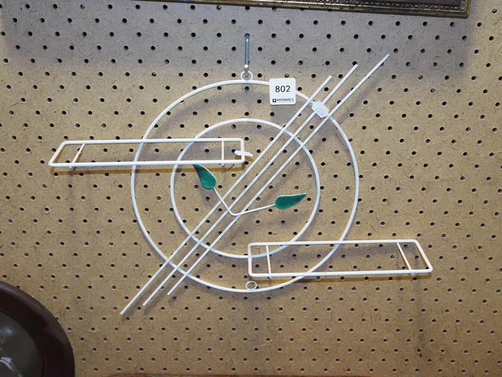 small mid century wall mounted display shelves- missing glass Image 1++