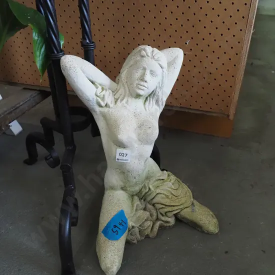 concrete garden statue - nude H360
