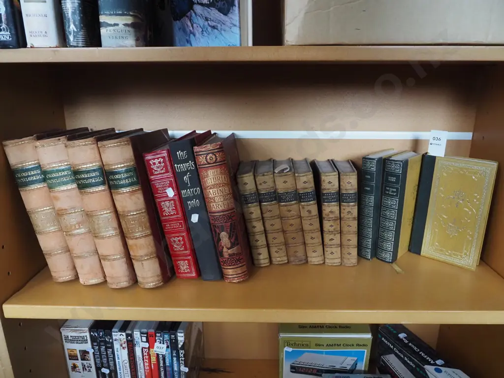 shelf of vintage books Image 1++