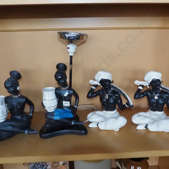 mid-century figurines - cracks, damage repairs, Lamp H370