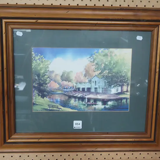 framed print - boat sheds