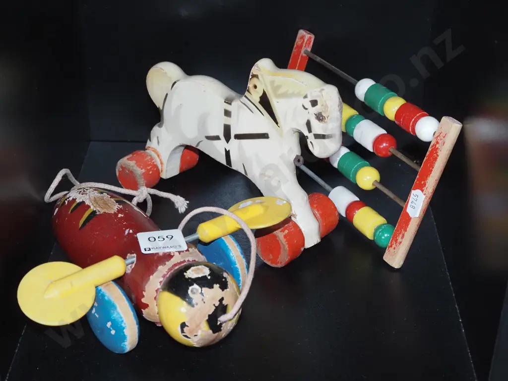 retro wooden children's toys Image 1++