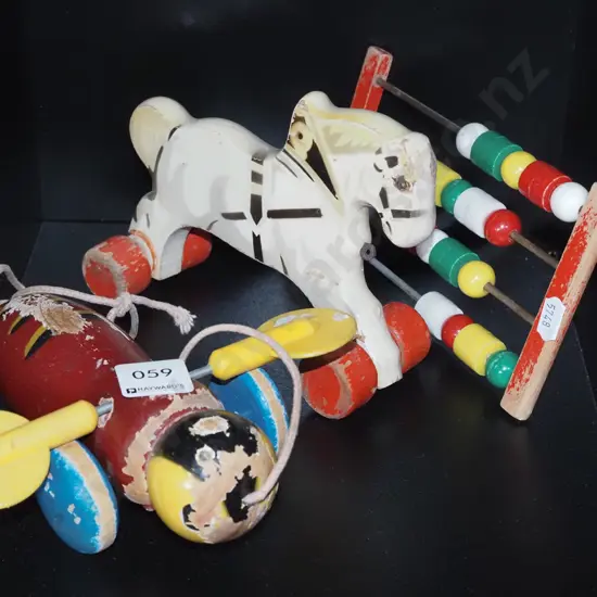 retro wooden children's toys