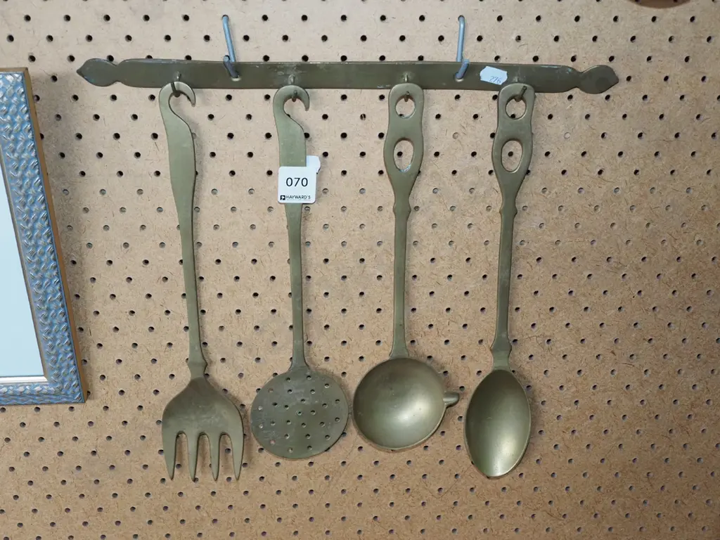wall mounted brass utensils Image 1++