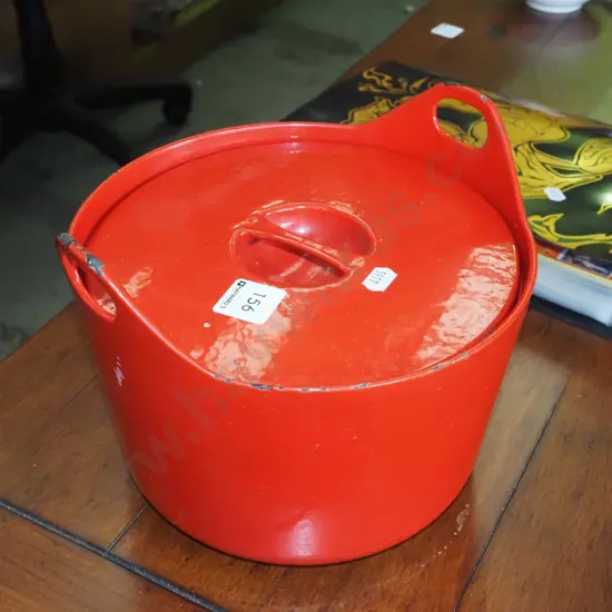 cast iron and enamel Timo Sarpanva pot/dutch oven