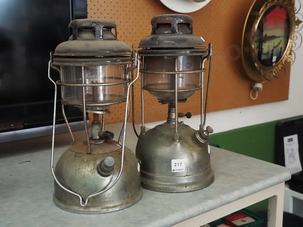 2x Tilley lanterns - rust and tarnishing Image 1++