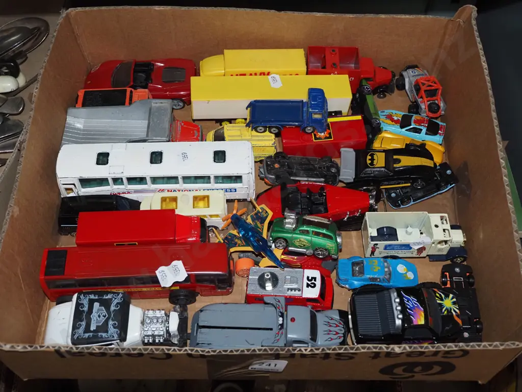 box of toy vehicles Image 1++