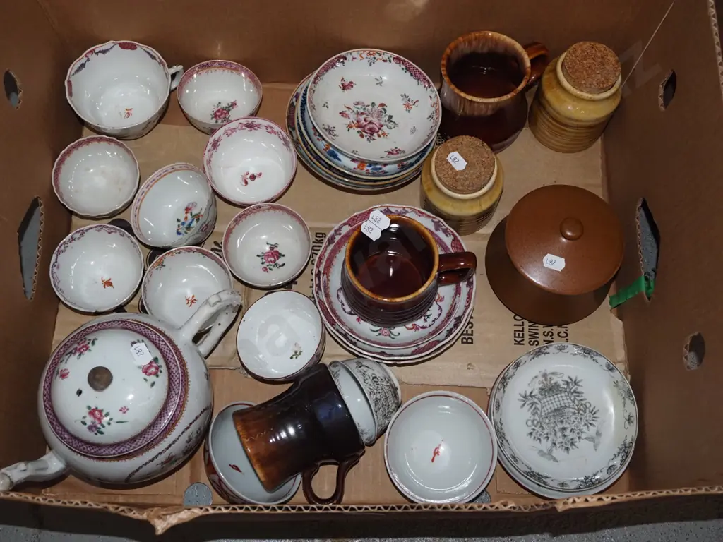 box; cups, bowls, canisters, tea pot Image 1++