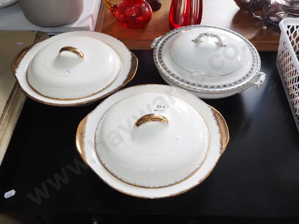 3x lidded veges Image 1++