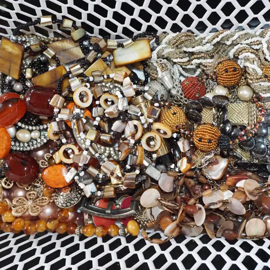 basket of costume jewellery