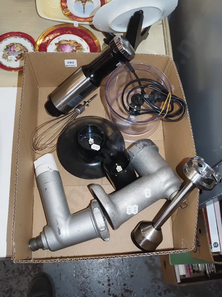 stick blender and attachments, Kenwood mixer mincers 2x Image 1++