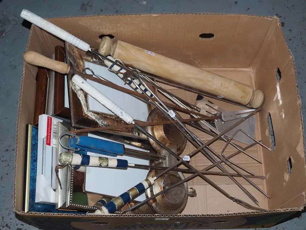 box; photo frames, rolling pins etc Image 1++