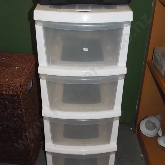 4x drawer plastic chest 