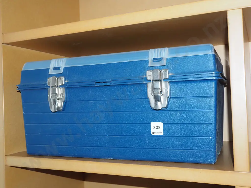 blue plastic tool box Image 1++