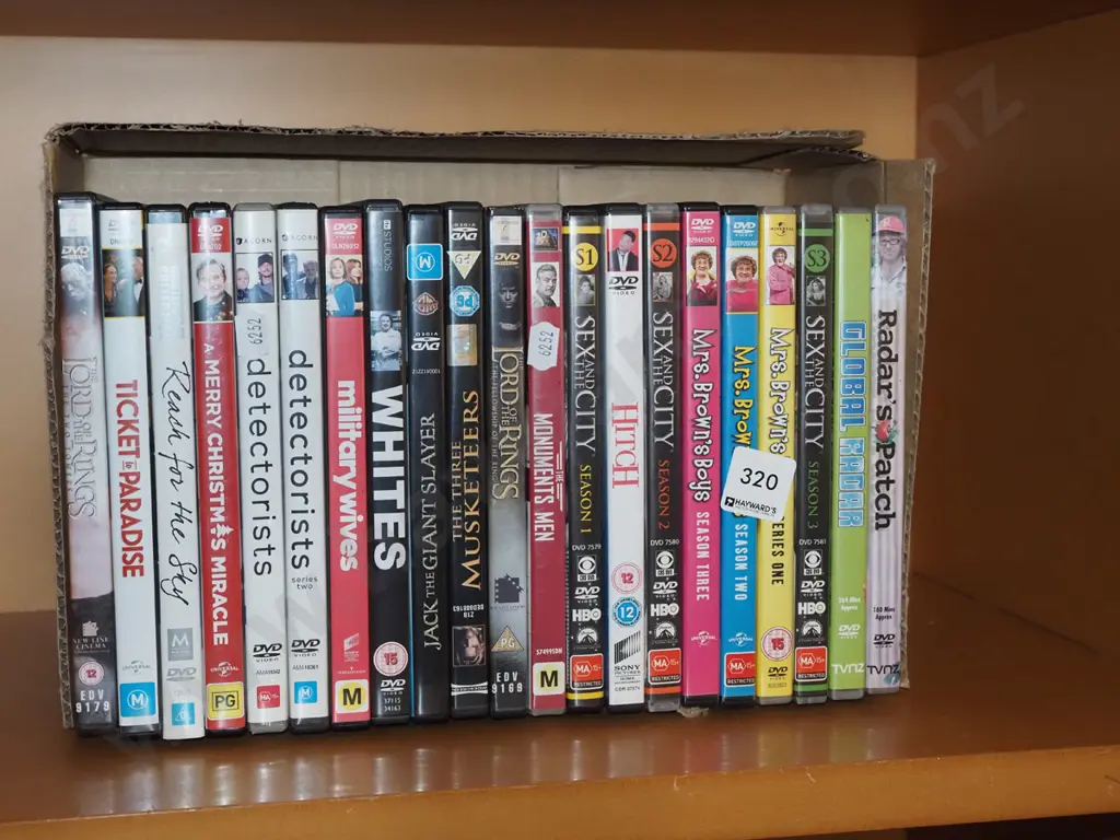 box of DVDs Image 1++