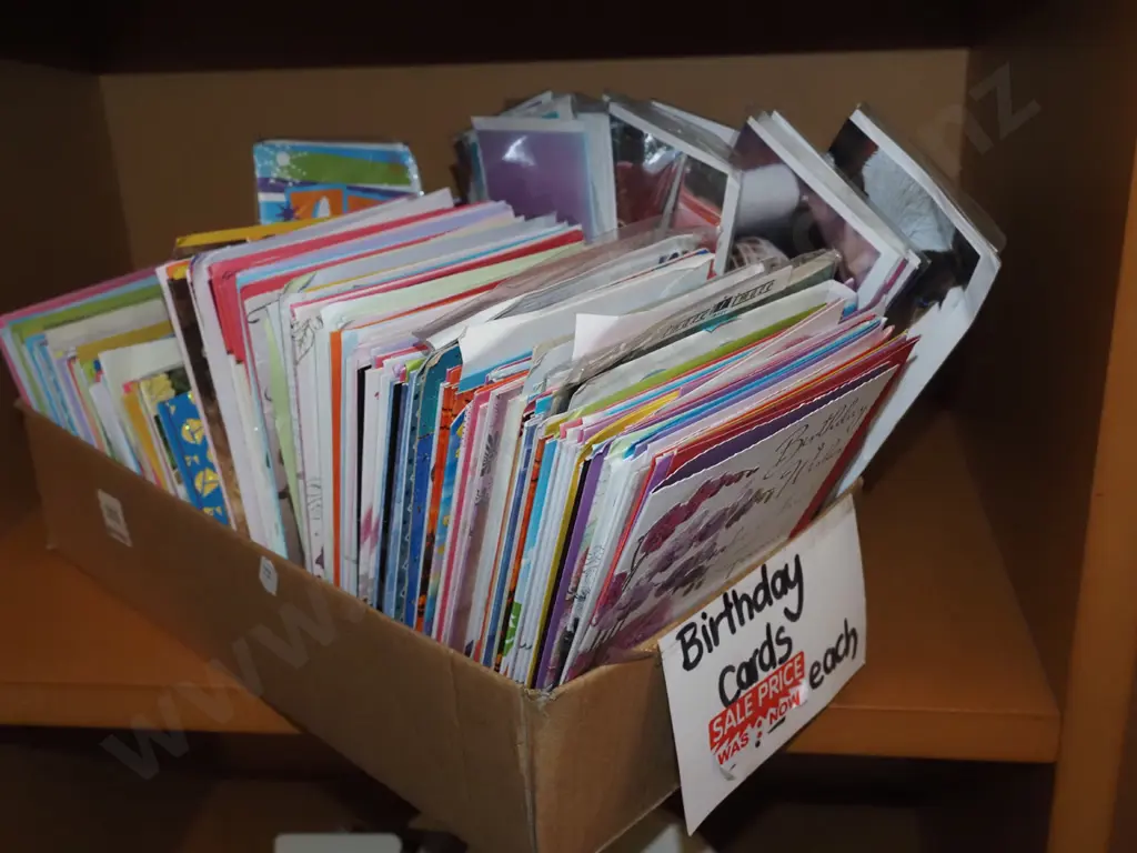 box of various greeting cards Image 1++