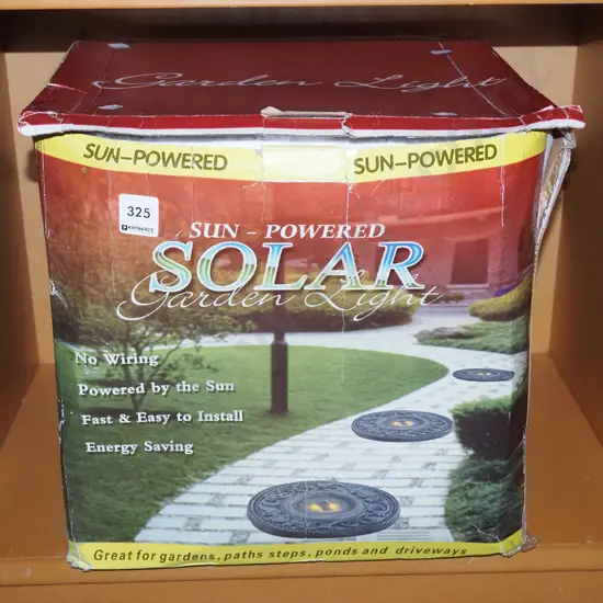 boxed as new solar garden lights