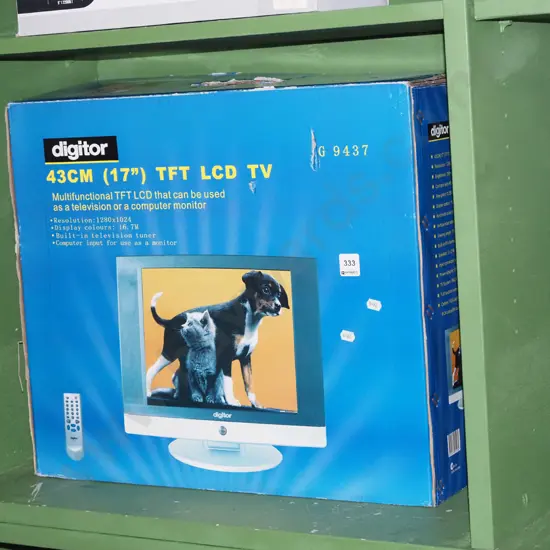 boxed as new old stock Digitor 43cm TV