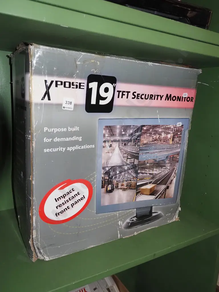 boxed as new old stock 90" security monitor Image 1++