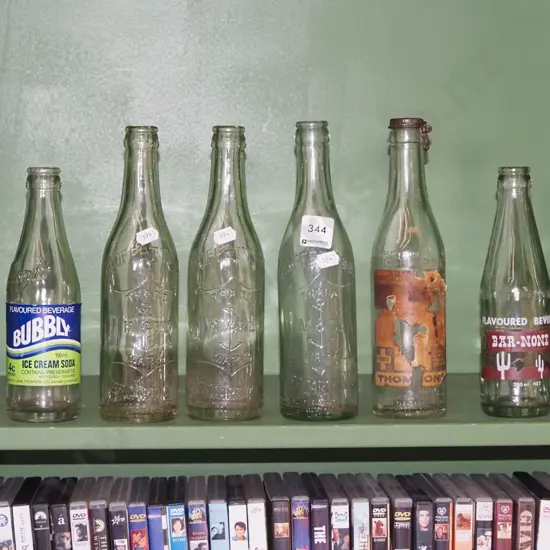 shelf of bottles