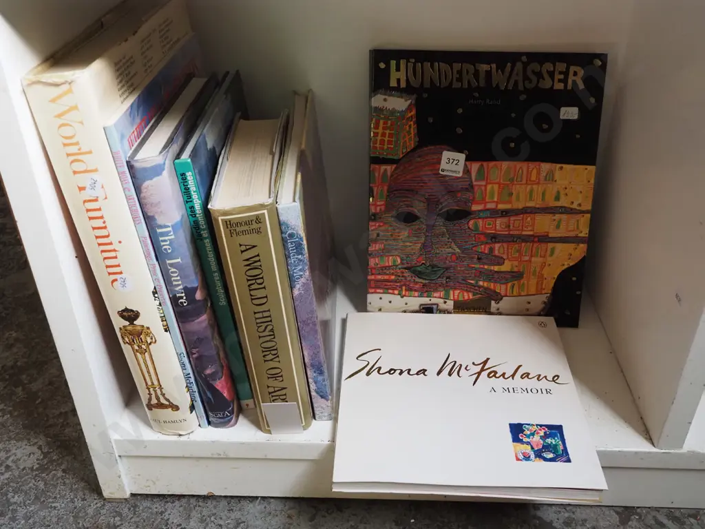 shelf of art books Image 1++