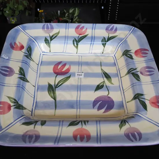 large hand painted serving bowl H440 W440