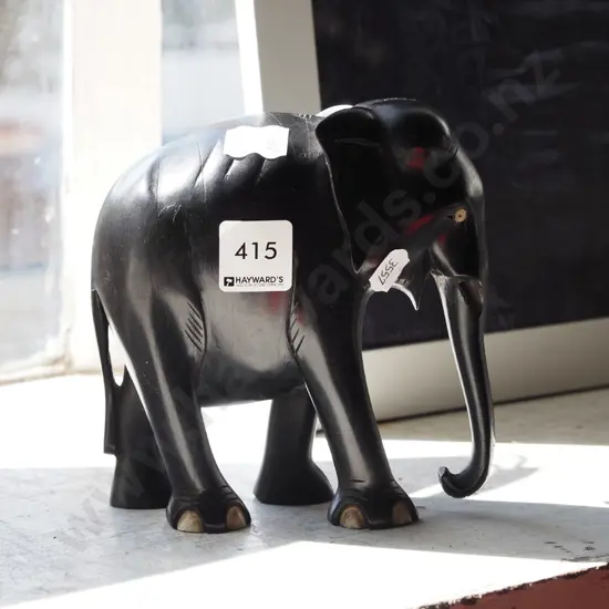 ebonised elephant -no tusks H150