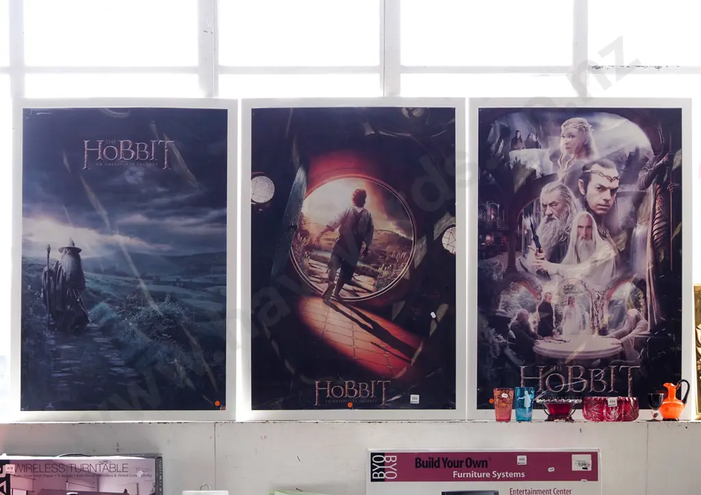 3x framed The Hobbit poster prints Image 1++