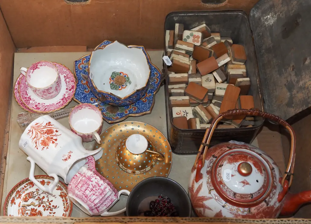 boxed mahjong tiles, cups etc Image 1++