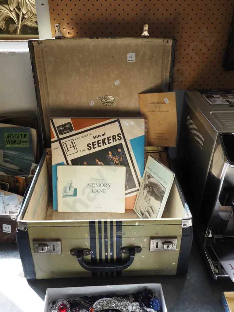 small suitcase, LPs, books etc Image 1++