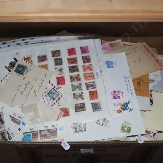 box of stamps