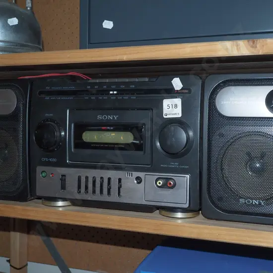 small Sony radio cassette player