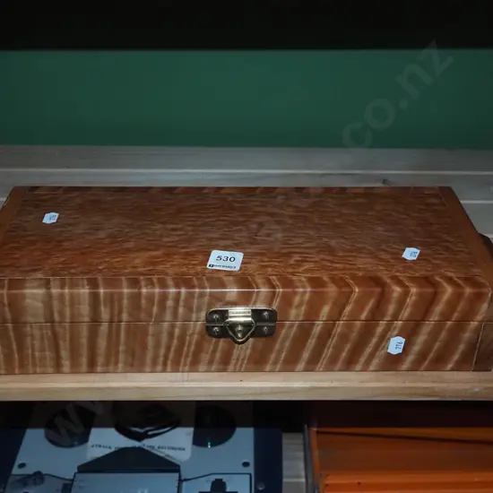 mixed timber homemade slide box