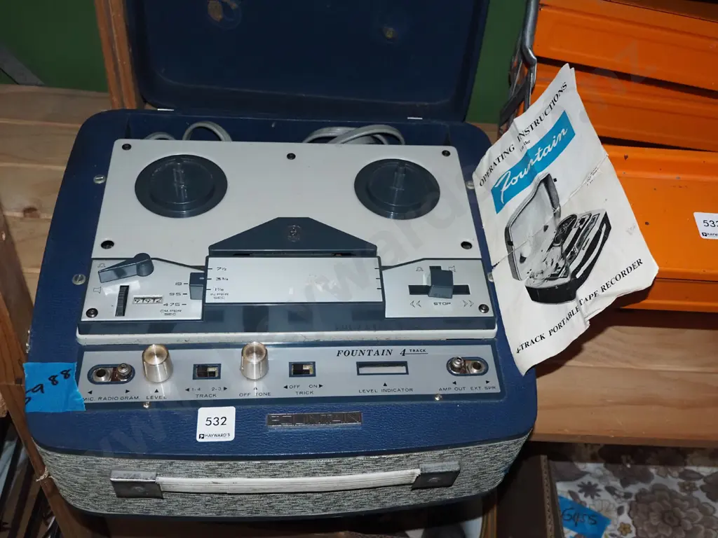 Fountain 4 track portable tape recorder Image 1++