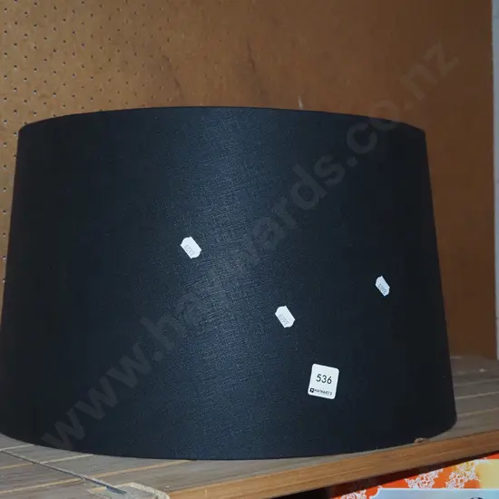 black fabric standard lamp shade H280 Diam460