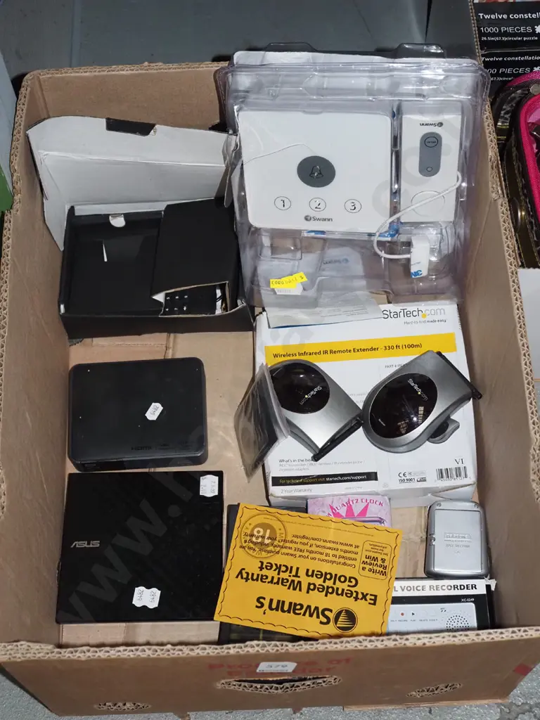 box; digital voice recorder, door bell, alarm clocks etc Image 1++