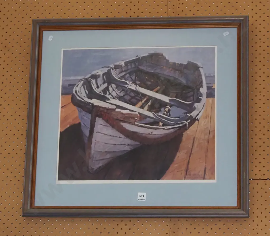 framed print - row boat Image 1++